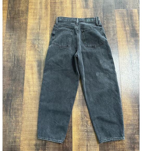 Madewell The Balloon Jean in Washed Black Size 26 - Picture 7 of 10